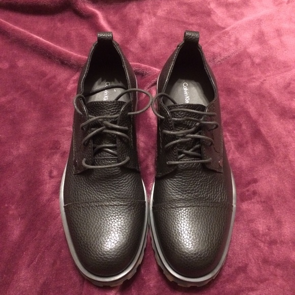Calvin Klein Nox Brown Leather Oxford Boot main image 5